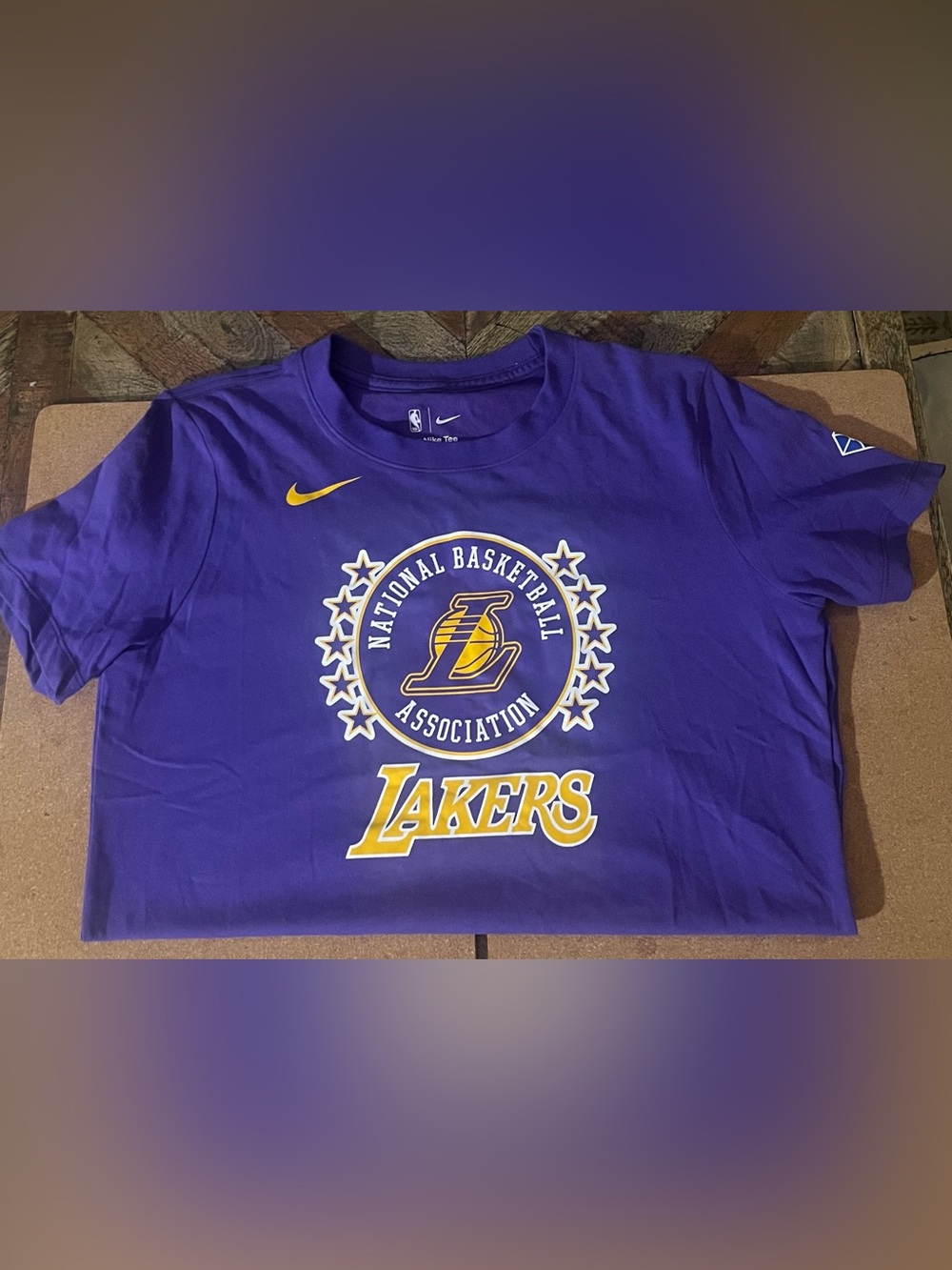 Nike Purple Dri-FIT Tee with White Swoosh Tag